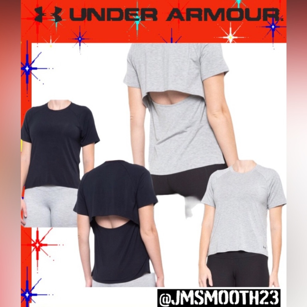 🆕 Under Armour DFO modal-blend back cut out Shirt Black (86)